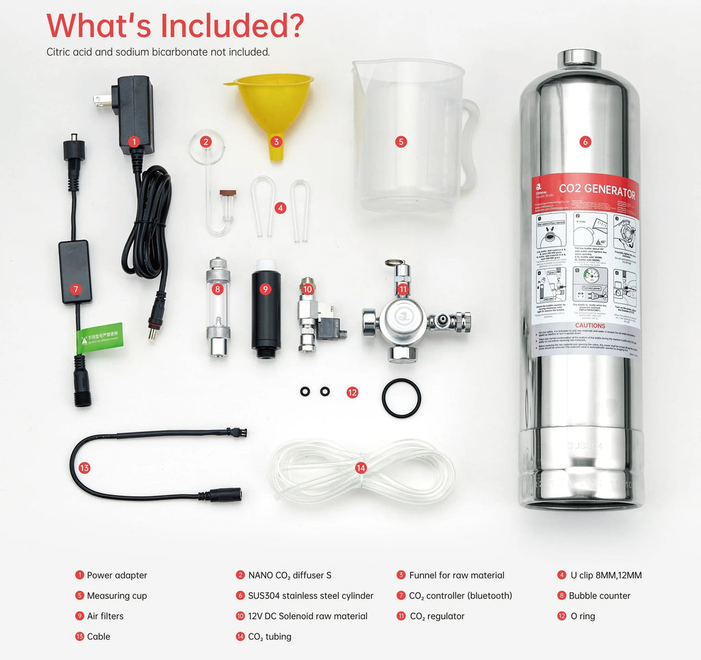 Chihiros CO2 Generator Kit 2.5L – DISCONTINUED (FOR DISPLAY ONLY)